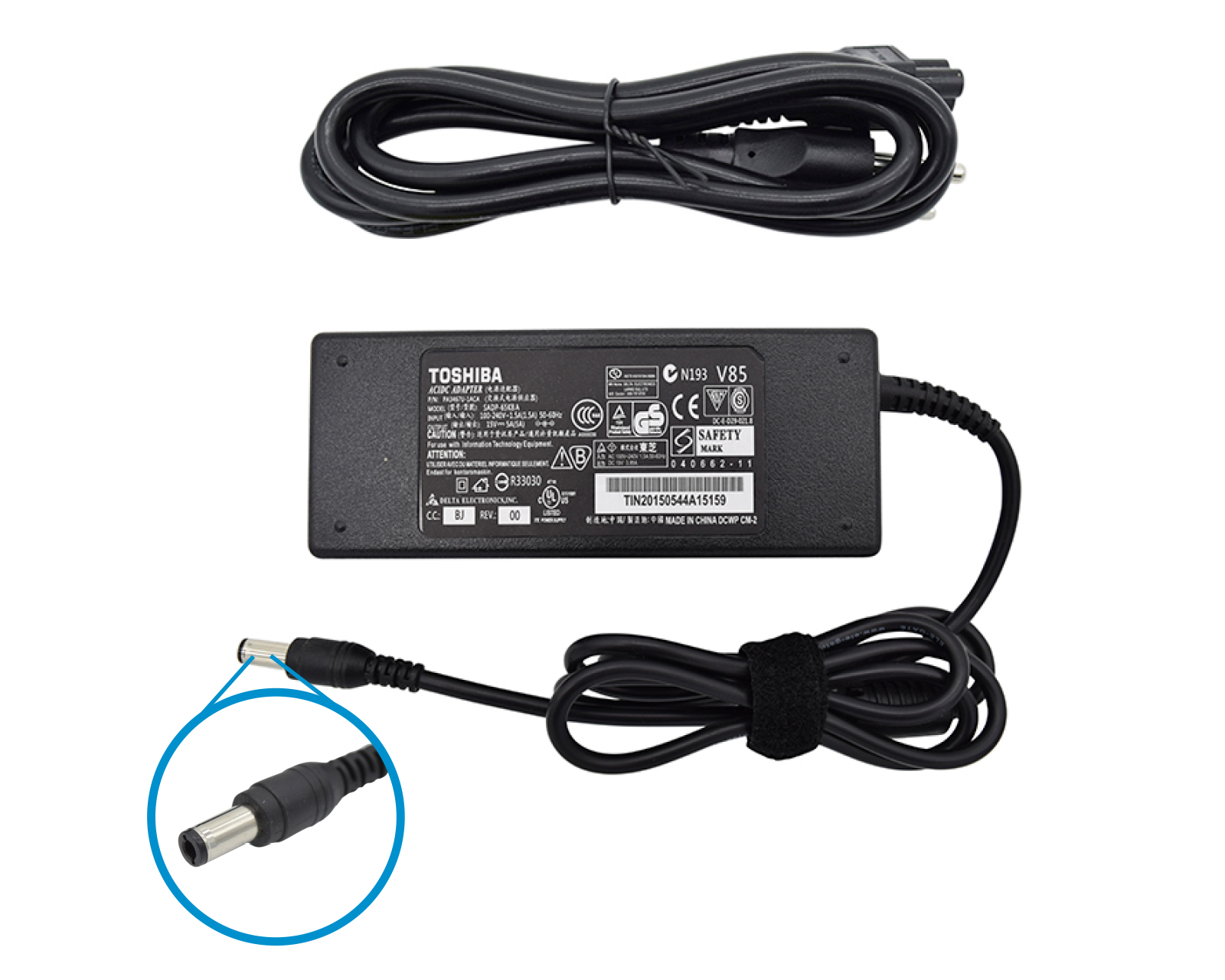 Foto 1 | Cargador Virtual Zone Rct155 Compatible para Laptop Toshiba color Negro