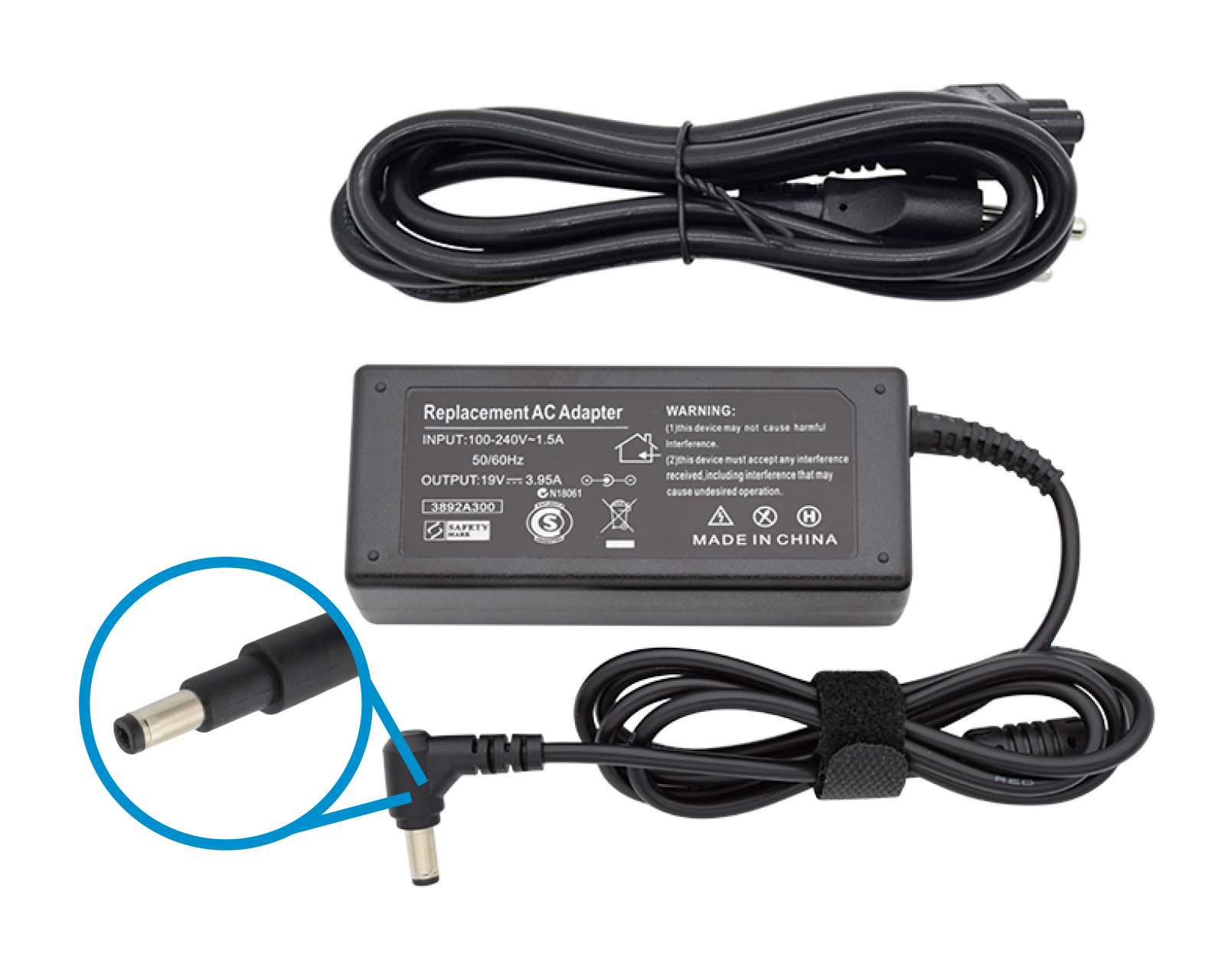 Foto 1 | Cargador Virtual Zone Rct19395 Compatible para Laptop Toshiba color Negro