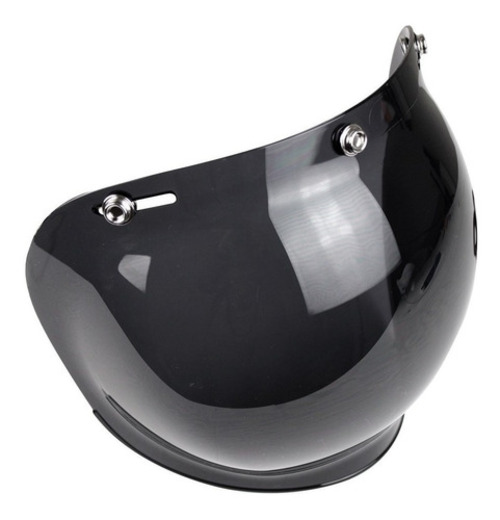 Mica para Casco Abierto 3/4 Tres Puntos color Negro Unitalla Moteros
