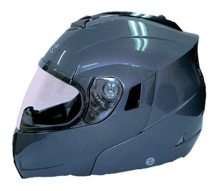 Foto 2 pulgar | Casco Abatible Gdr C/lente Interior Titanium Talla M Motero