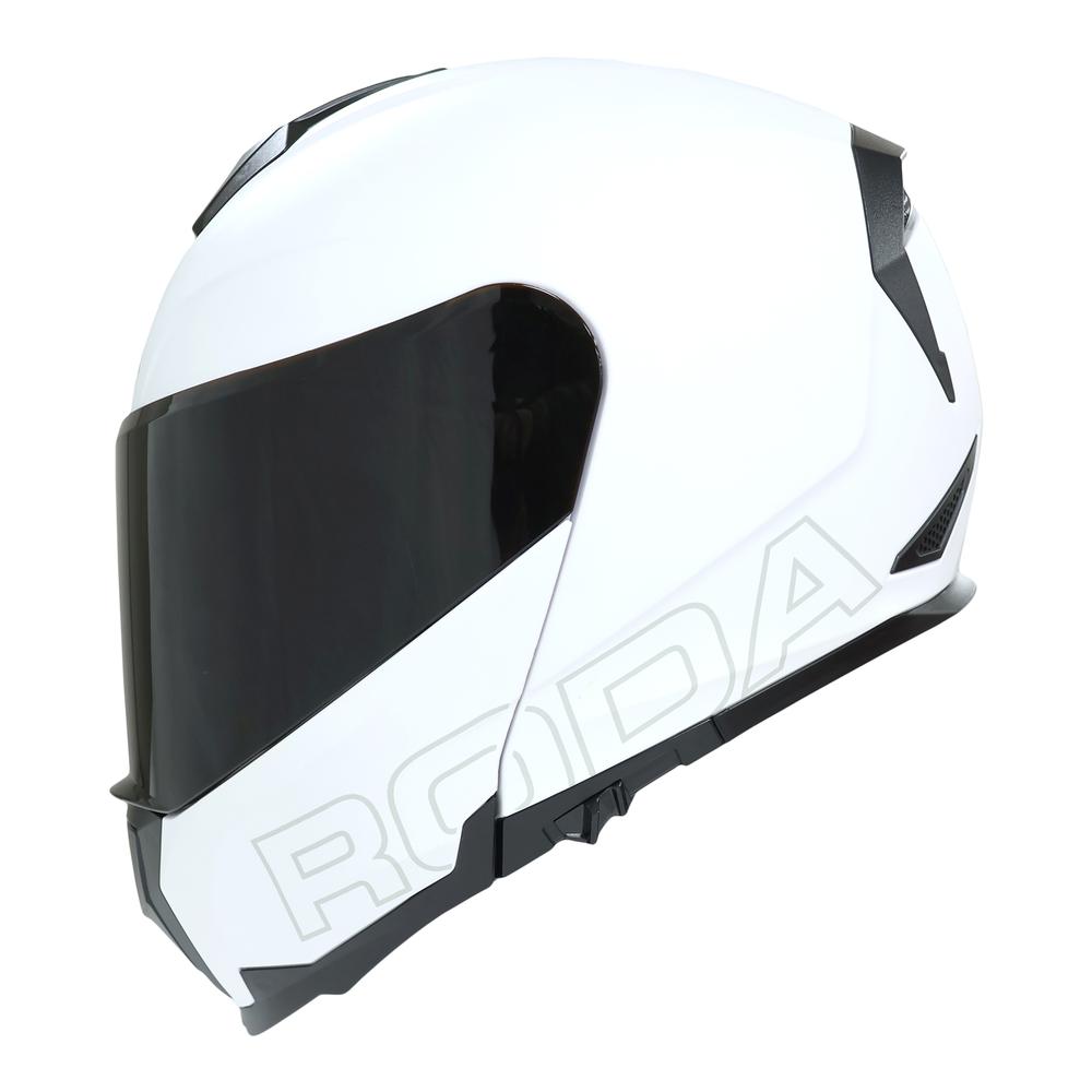 Casco Roda Revenge Pro Blanco Mate Mica Humo Abatible Svs