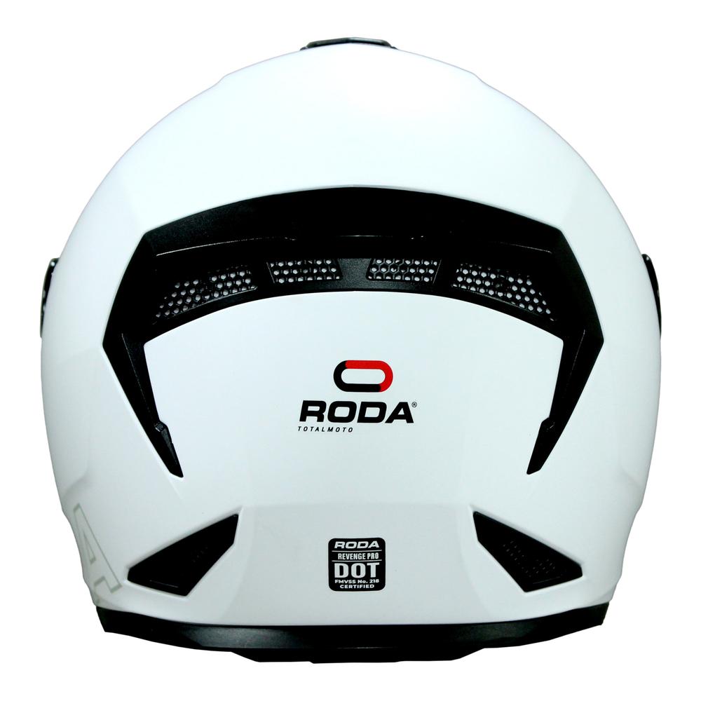 Foto 6 pulgar | Casco Roda Revenge Pro Blanco Mate Mica Humo Abatible Svs