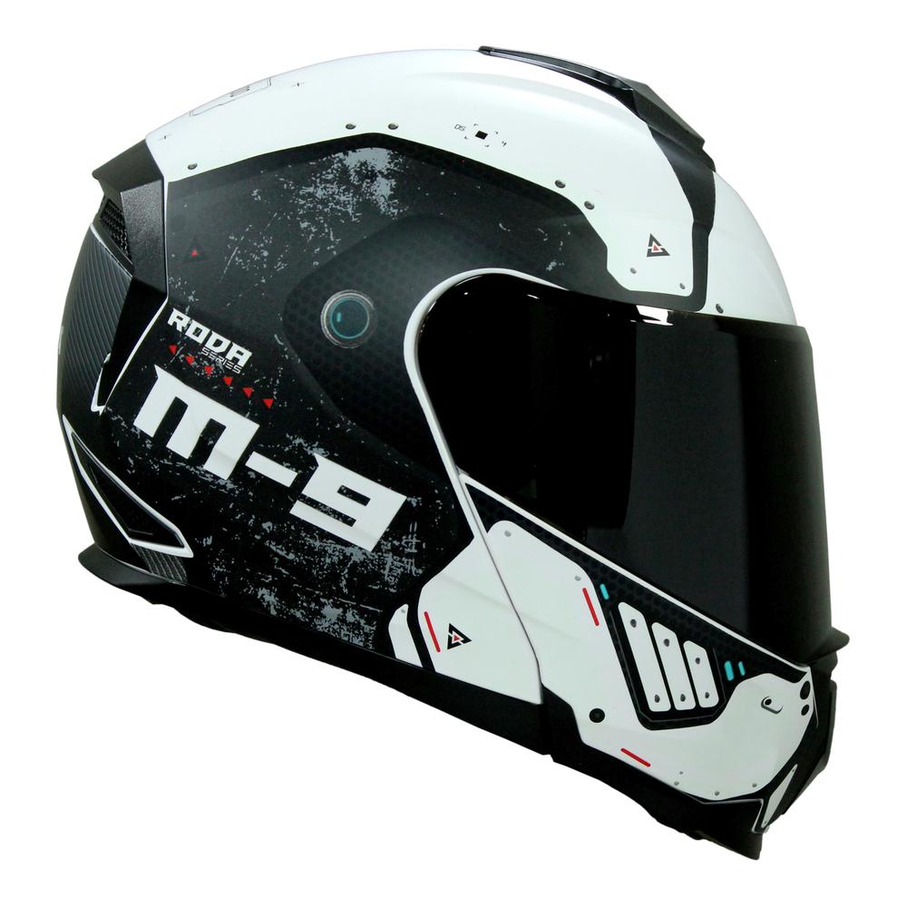 Casco roda abatible online blanco