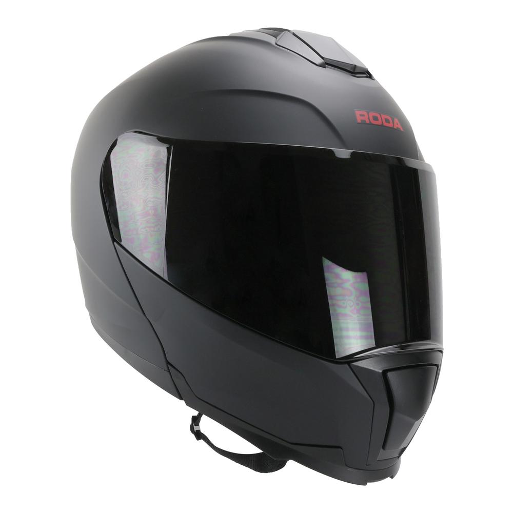 Foto 4 pulgar | Casco Roda Revenge Pro Negro Mate Mica Humo Abatible Svs