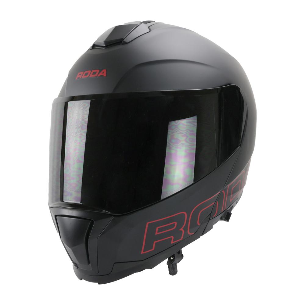 Foto 5 | Casco Roda Revenge Pro Negro Mate Mica Humo Abatible Svs