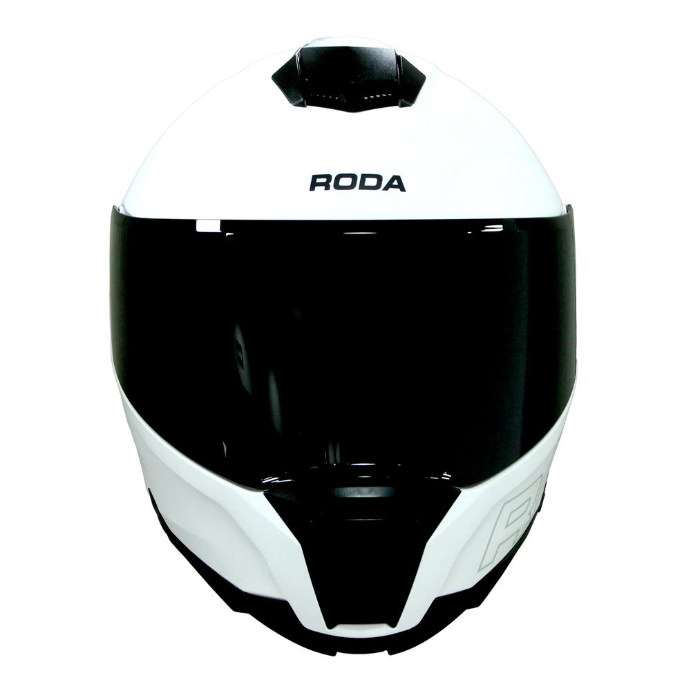 Foto 4 pulgar | Casco Roda Revenge Pro Blanco Mate Mica Humo Abatible Svs