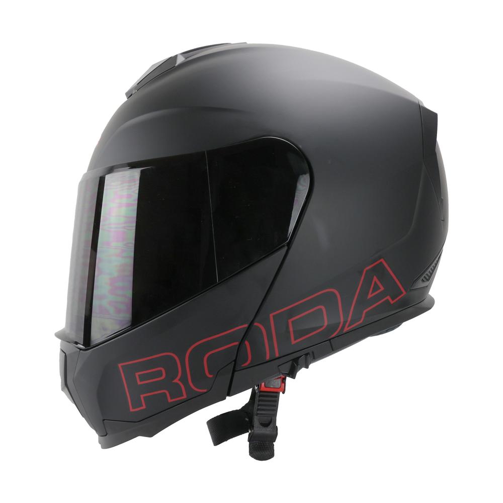 Foto 5 pulgar | Casco Roda Revenge Pro Negro Mate Mica Humo Abatible Svs