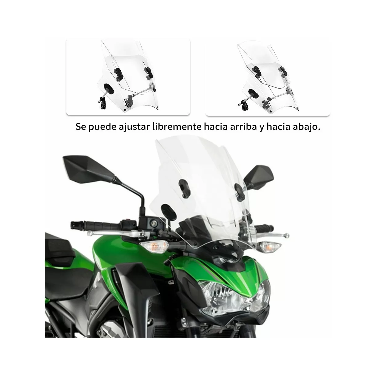 Foto 4 pulgar | Parabrisas Universal Eo Safe Imports Esi-7963 Transparente para Moto