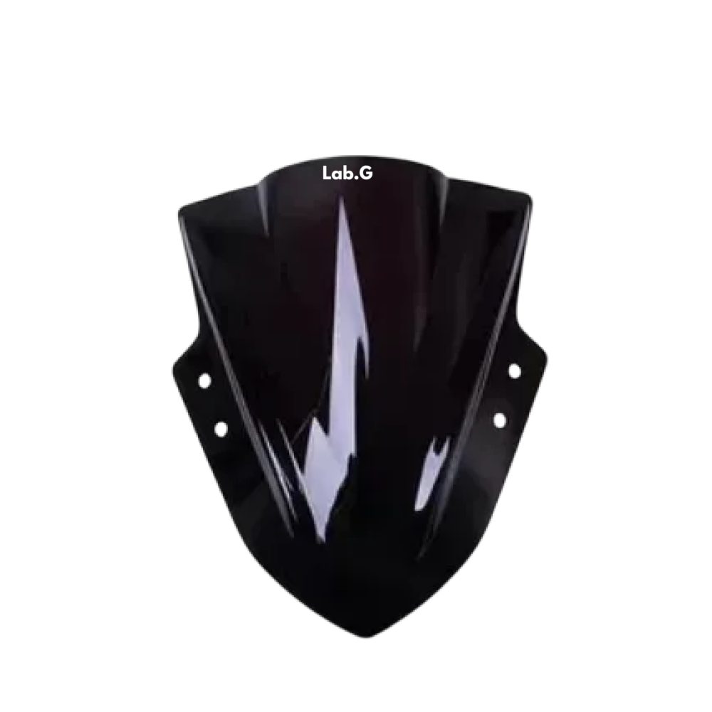 Parabrisas Lab.g  De Motocicleta Protección Contra Lluvia Negro