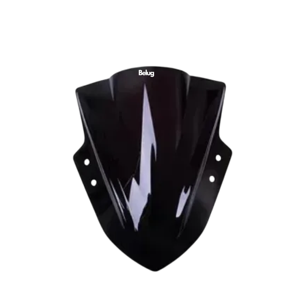 Parabrisas Belug De Motocicleta Protección Contra Lluvia Negro