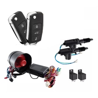 Foto 1 | Alarma Automotriz Universal con 2 Llaves 2 Seguros Electricos 2 Relay Eo Safe Imports Esi-14773 Negro