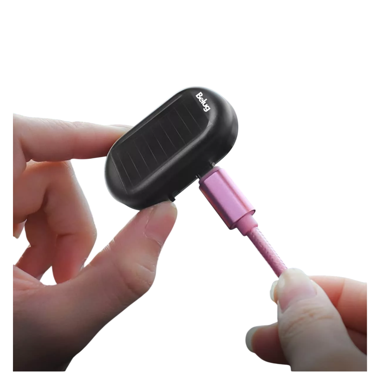 Foto 5 pulgar | Alarma De Simulador Belug De Coche Luz Led Solar De Seguridad 2 Pcs Negro
