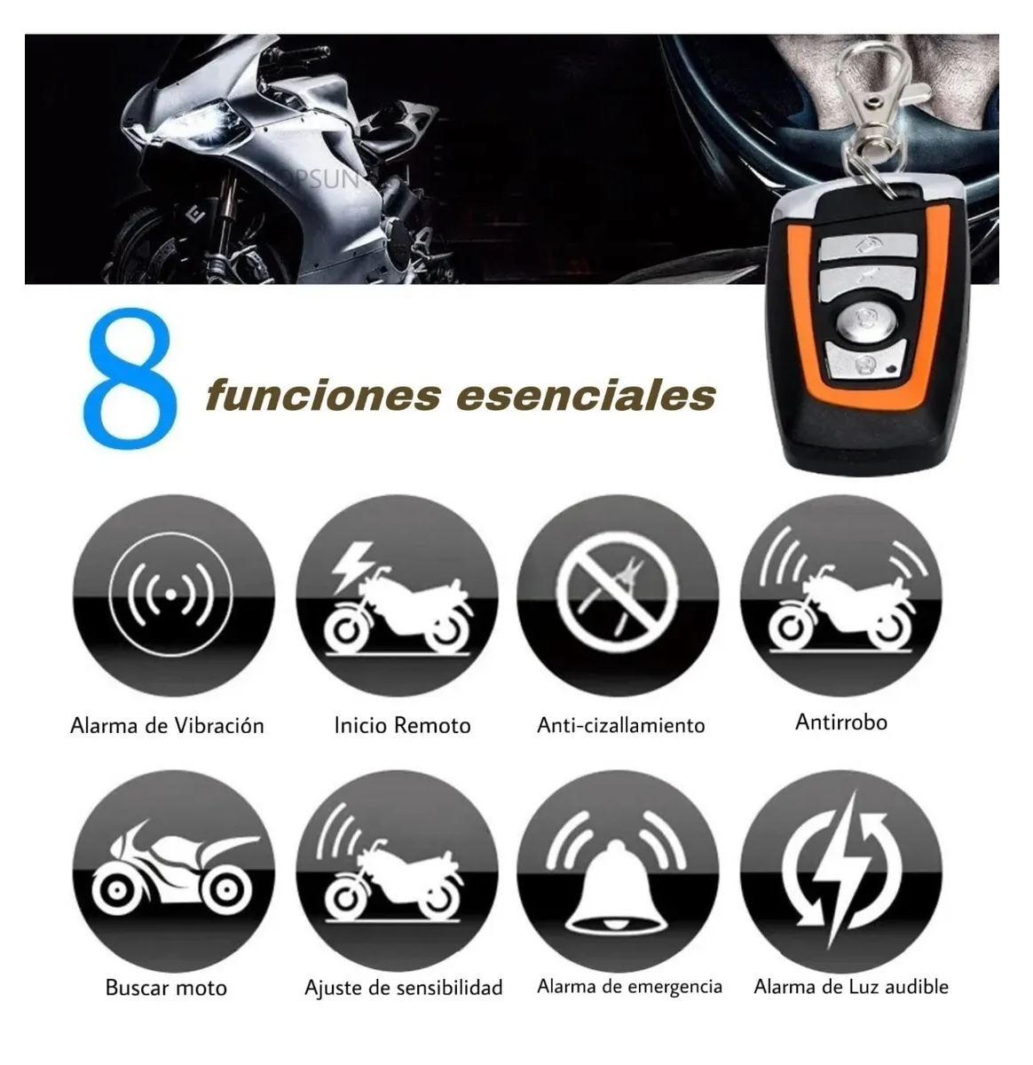 Foto 4 pulgar | Alarma Arranque para Moto Eo Safe Imports ESI-429 con Control Remoto