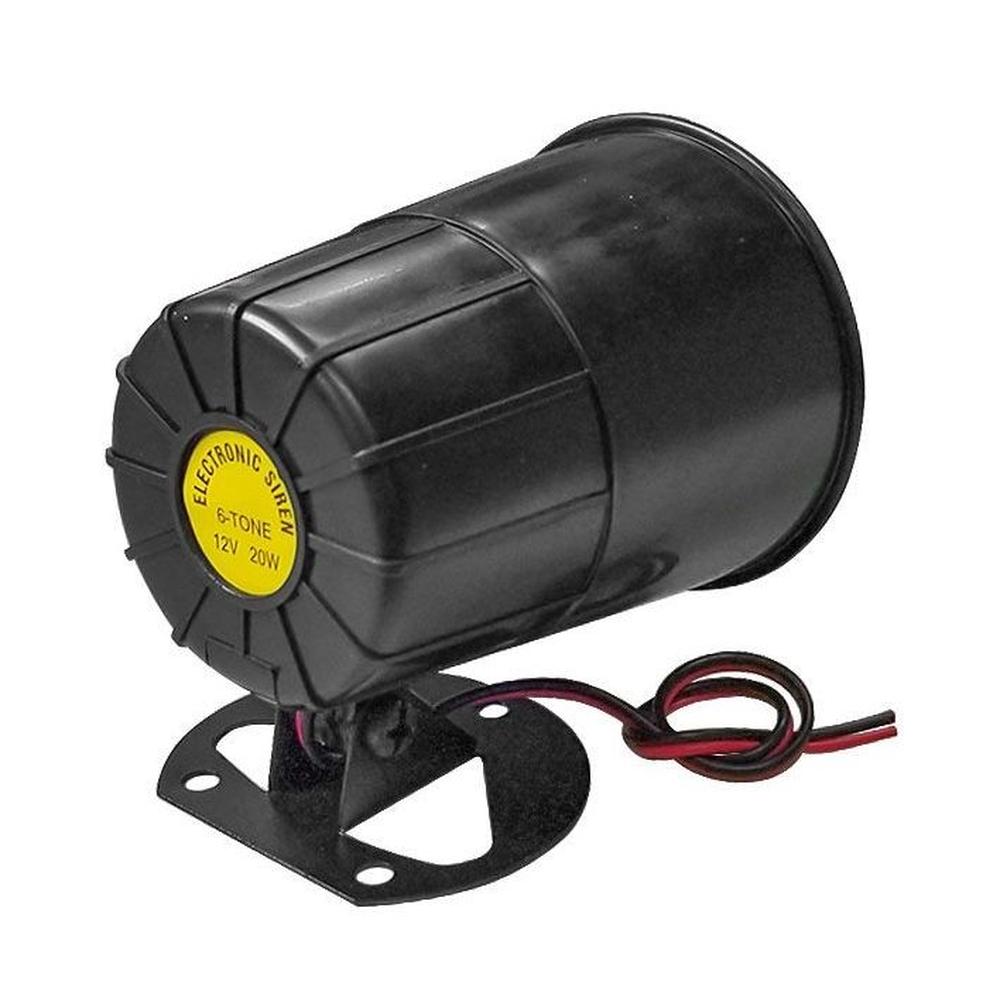 Sirena 6 Tonos 3 1/2'' 20w Negra