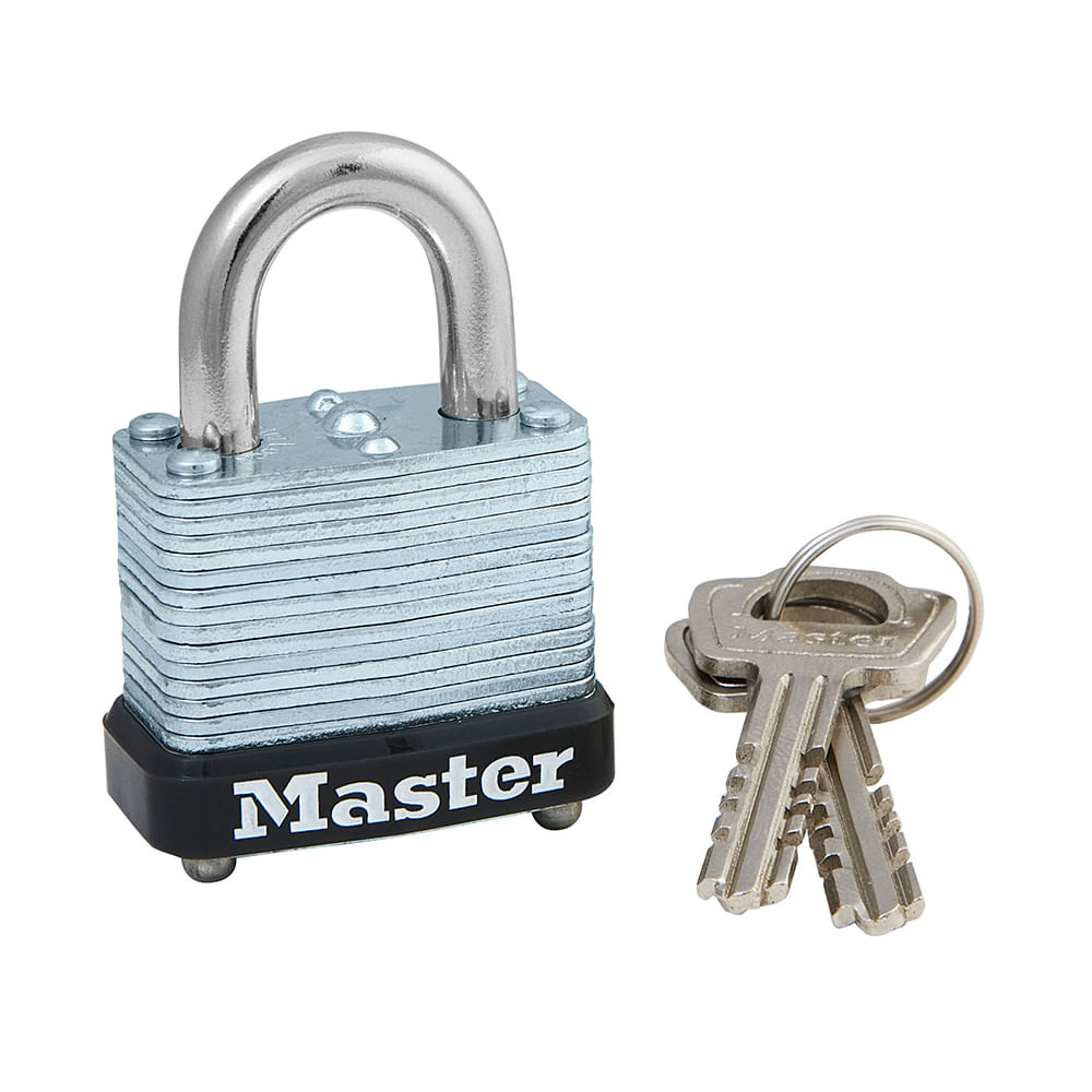 Candado Laminado No Duplicable Master Lock 105dmx Color Plata