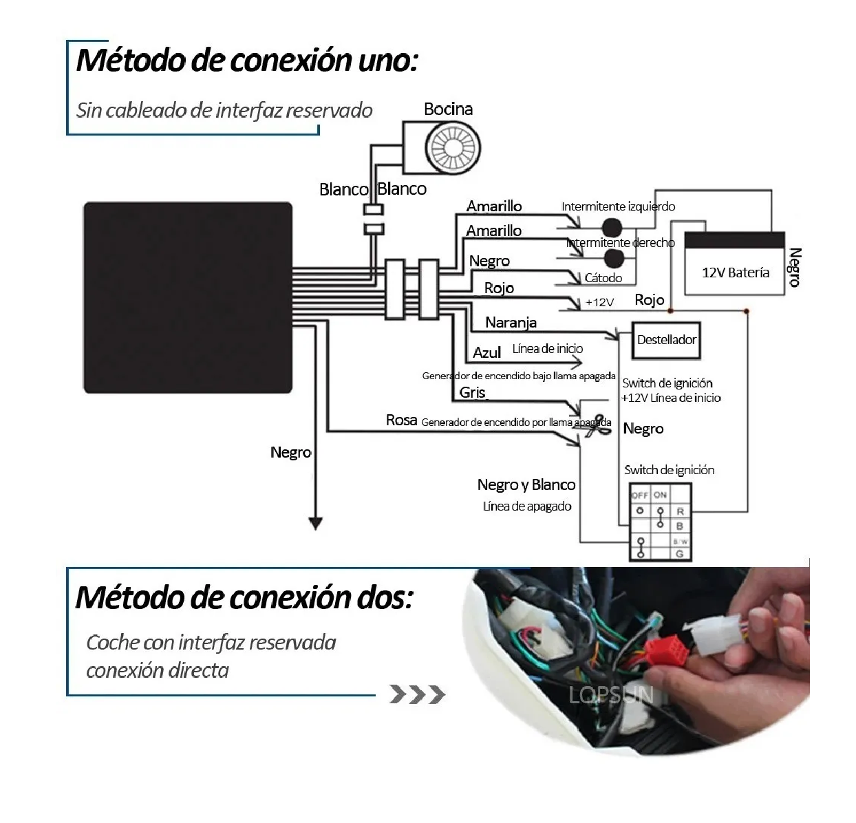 Foto 4 pulgar | Alarma Arranque Control Remoto Para Moto Seguridad Antirrobo Eo Safe Imports Esi-208 Multicolor