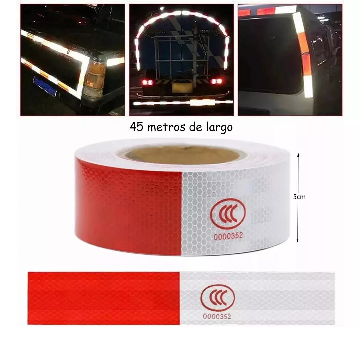 Foto 2 | Set Cinta Reflectante en Rollo Eo Safe Imports Esi-10187 Multicolor 2 Piezas