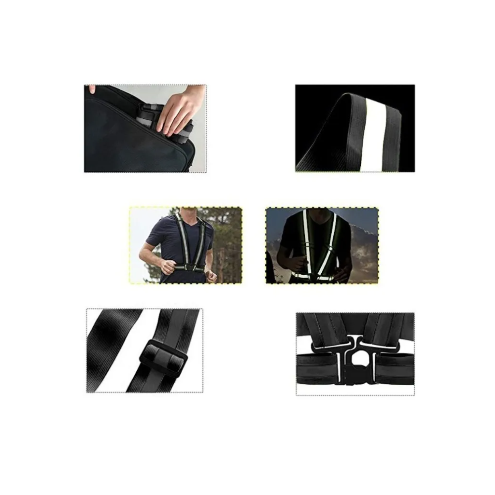 Foto 4 pulgar | Chaleco  De Seguridad Arnes Reflejante  Negro