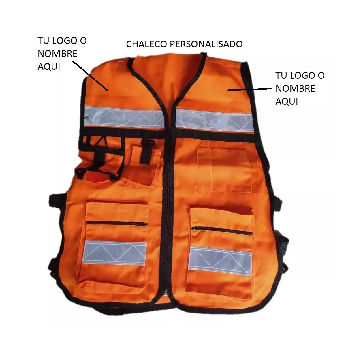 Foto 3 pulgar | Chaleco Reflejante de Seguridad Eo Safe Imports Esi-4810 color Naranja Unitalla
