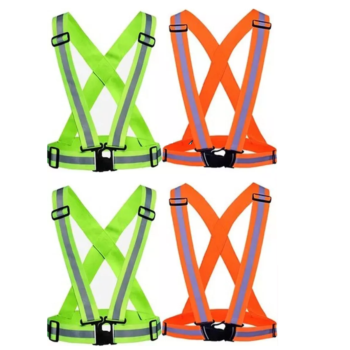 Foto 2 pulgar | Chaleco Arnés Reflectante para Motociclismo Eo Safe Imports Esi-10642 4 Piezas Multicolor