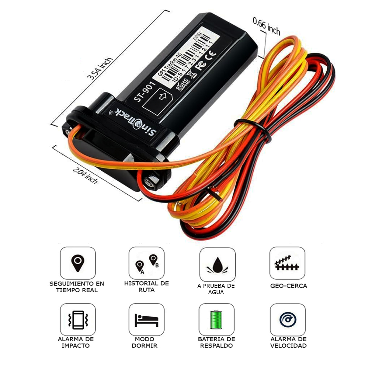 Foto 2 | Gps Localizador Auto Moto Sinotrack St901 Plataforma App Relay 4g