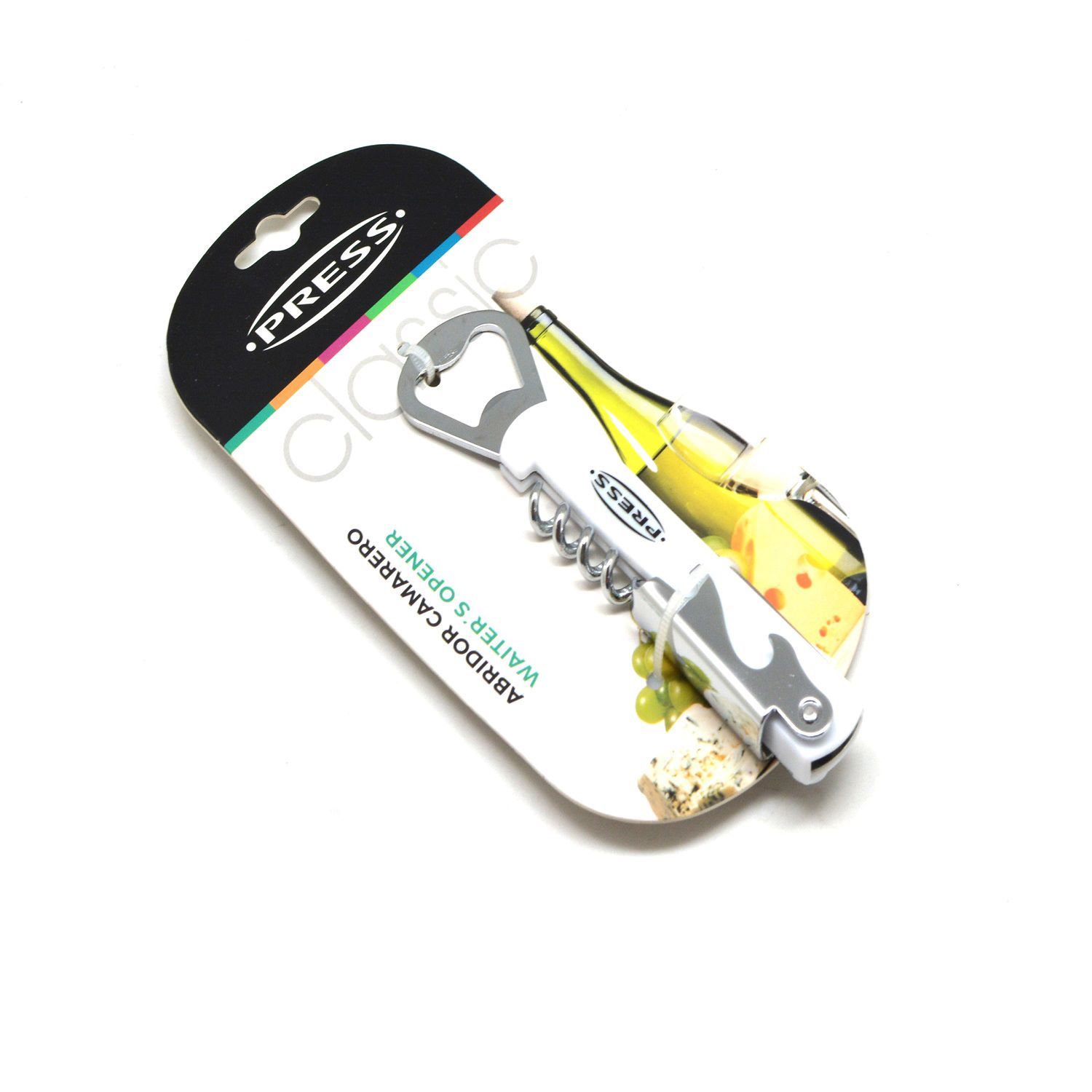 Foto 4 pulgar | Abridor Tipo Camarero Press 76003 color Blanco