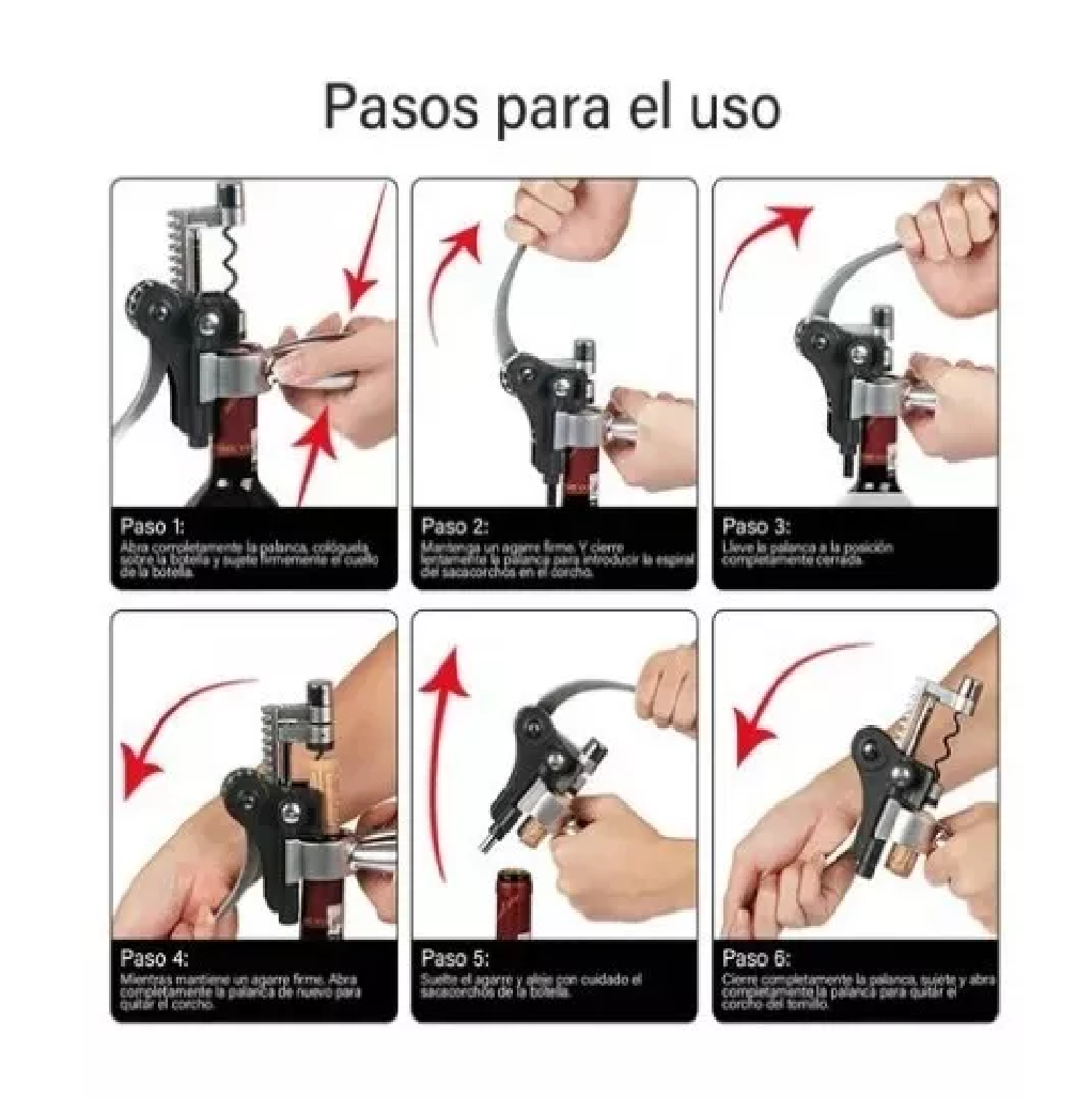 Foto 5 pulgar | Juego de Utensilios 9 en 1 para Vino con Estuche