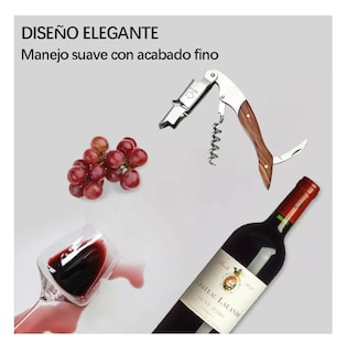 Foto 4 | Sacacorchos Profesional Descorchador Destapador Vinos 5 Pzs Cafe Claro