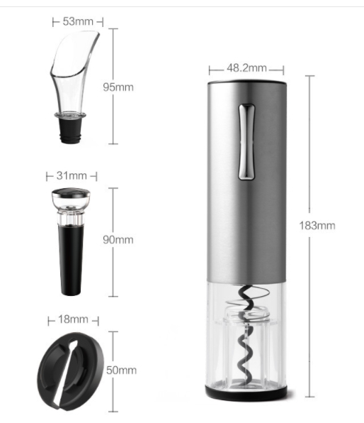 Foto 2 pulgar | Juego De Abrebotellas De Vino Eléctrico Sanlin Beans Con Acceso. - Venta Internacional.