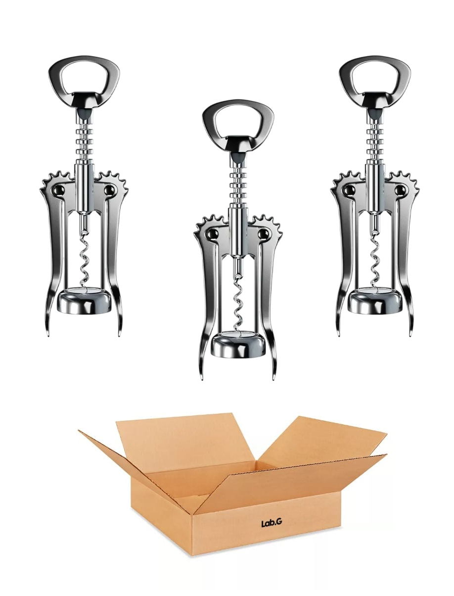 Foto 2 pulgar | 3 Piezas Destapador De Vino/destapa Corchos/saca Corchos Plata