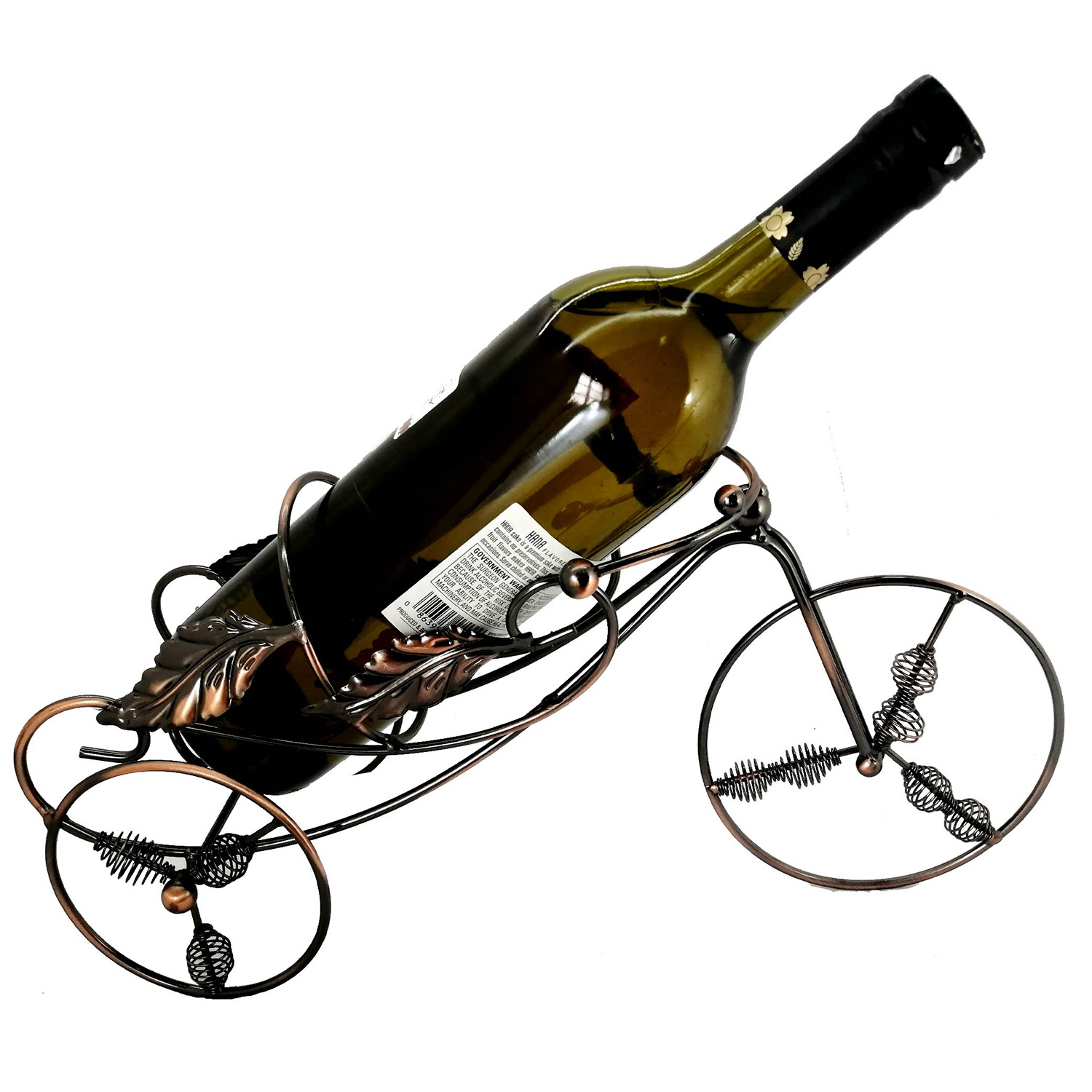 Foto 2 pulgar | Estante para Botella de Vino en Forma de Bicicleta de Metal