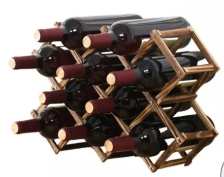 Foto 4 pulgar | Xtellar Soporte Elegante Y Portátil Para Botellas De Vino De Madera Premium