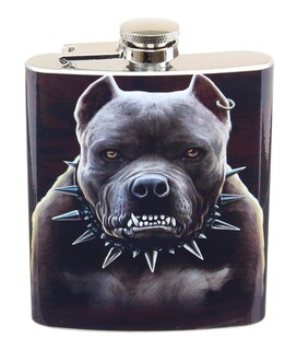 Foto 1 | Frasco Just Funky Growling Pitbull 200 Ml Auténtico Metal Y Cerámica - Venta Internacional.