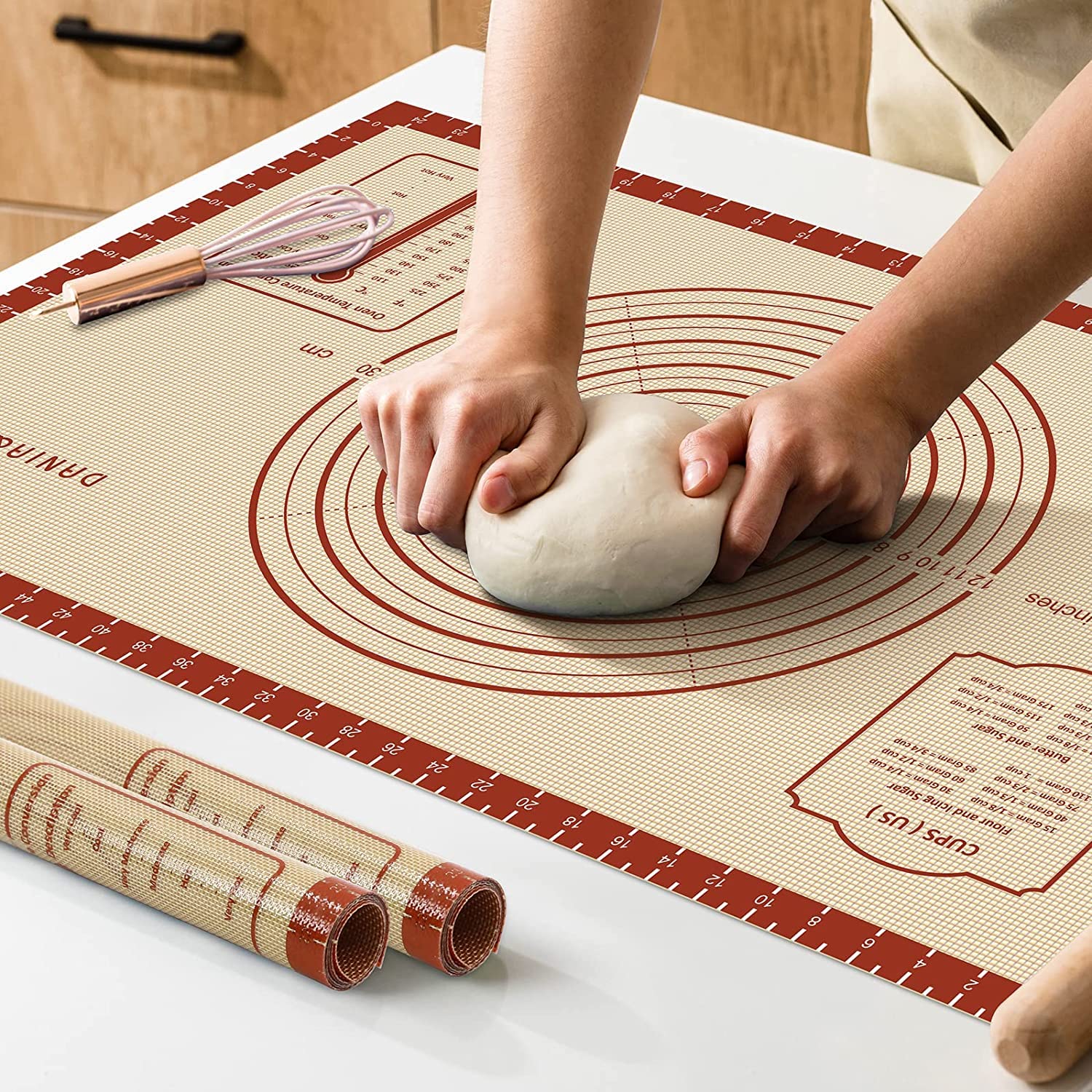Alfombrilla De Silicona Para Hornear Dania & Dean, 66 X 40 Cm, Extra Gruesa, Con Mesa - Venta Internacional. $523