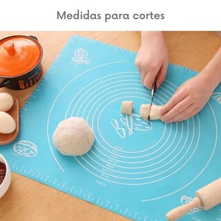 Foto 2 | Estera De Amasar De Silicona Para Pizza, Pan, Empanadas Y Postres - Venta Internacional.