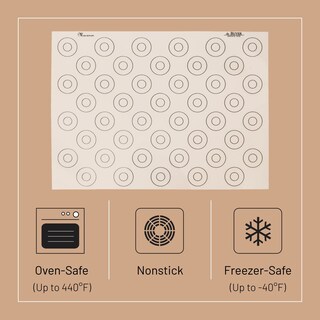 Foto 5 | Alfombrilla De Silicona Para Hornear Macarrones De Buyer 40 Cm X 30 Cm Antiadherente - Venta Internacional.