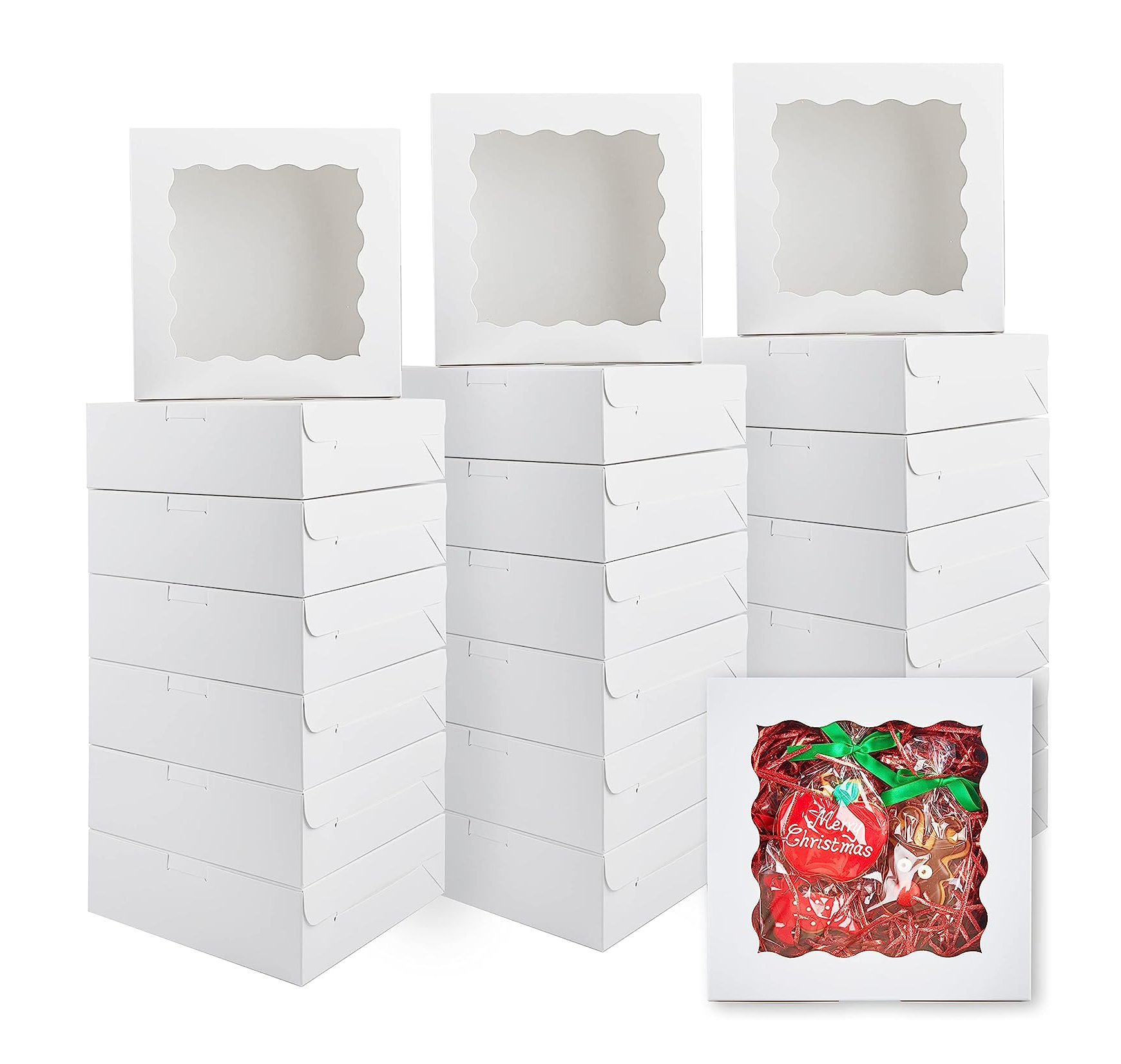 Cajas para Pastel Belug color Blanco 30 Piezas