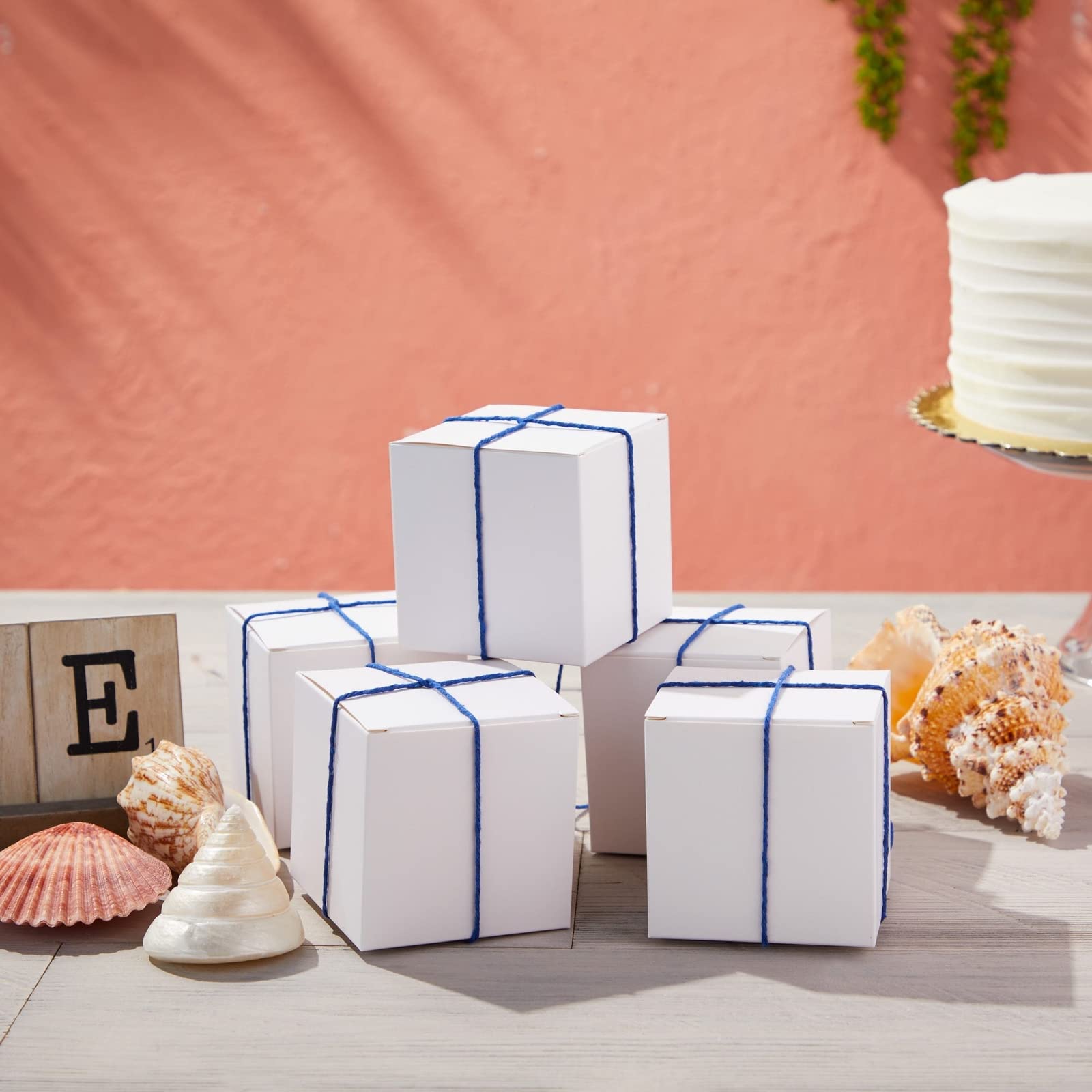 Foto 3 pulgar | Cajas de Regalo Juvale 100 Unidades Blancas - Venta Internacional