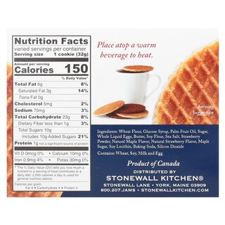 Foto 2 | Tarta De Galletas Stonewall Kitchen Con Gofres Y Fresas 32 G X 8 - Venta Internacional.