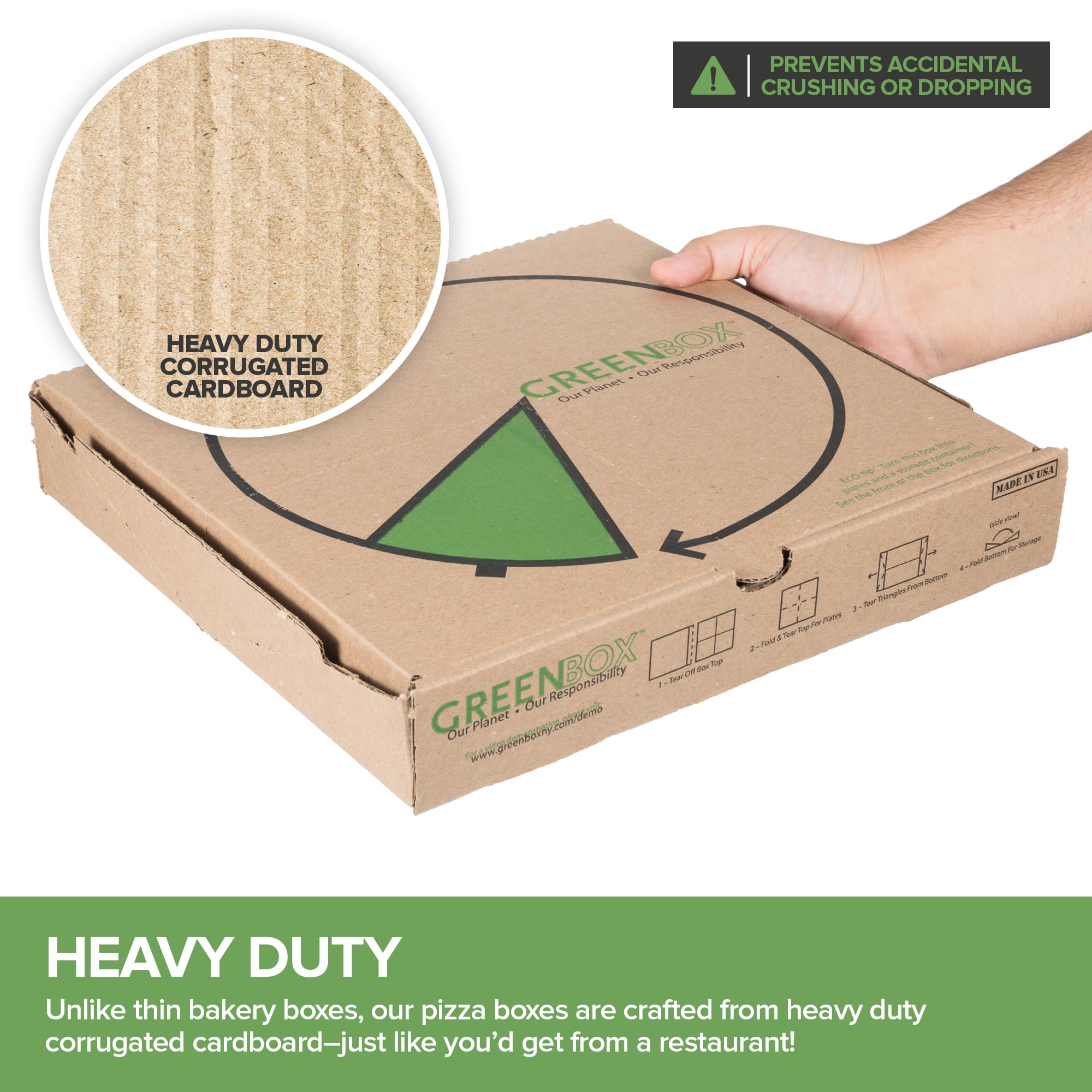 Foto 4 pulgar | Caja Para Pizza Stock Your Home Recycled Kraft  30 X 30 Cm  Paquete De 10 - Venta Internacional.