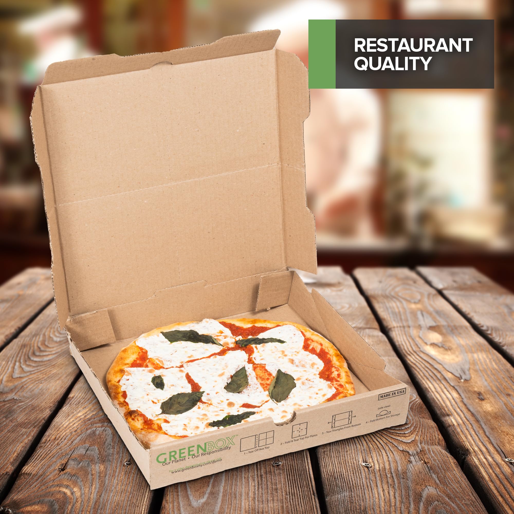 Foto 6 | Caja Para Pizza Stock Your Home Recycled Kraft  30 X 30 Cm  Paquete De 10 - Venta Internacional.