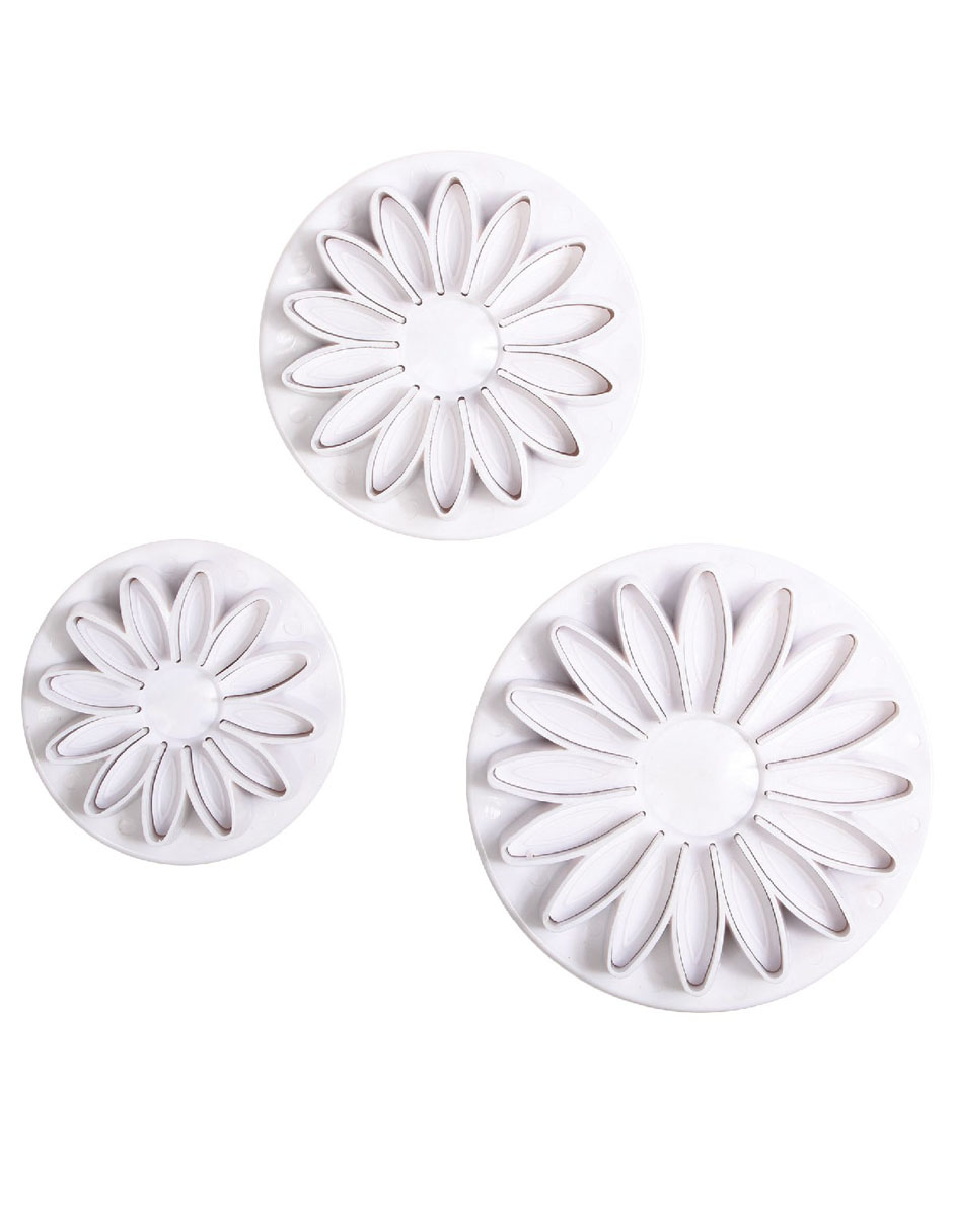 Cortador Ejector de Girasoles 701059 Aleissi para Fondant Masa Galleta - 3pz