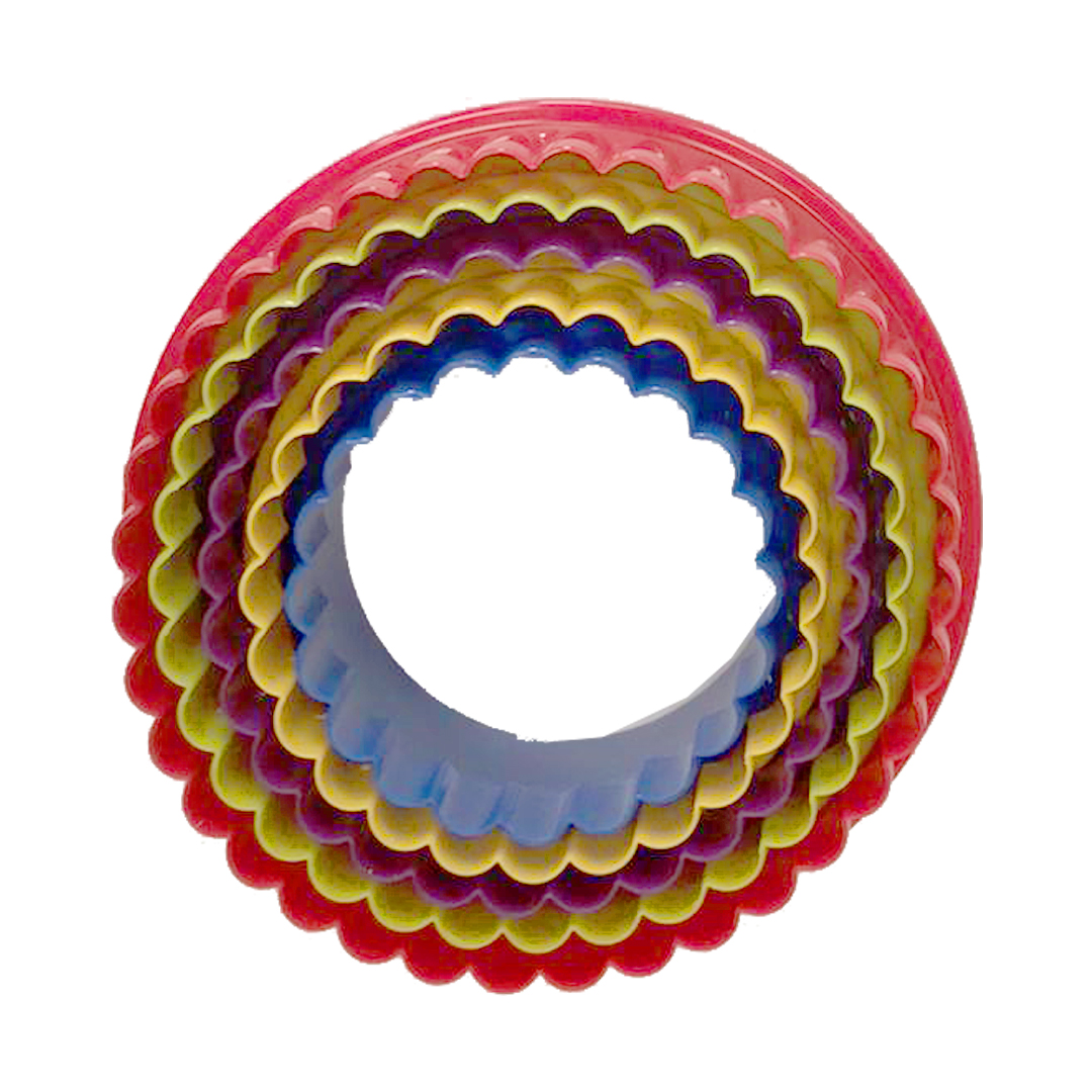 Foto 4 pulgar | Cortador Galleta Circulo Doble Olan 5p Calidad Extra Aleissi 701241 Multicolor