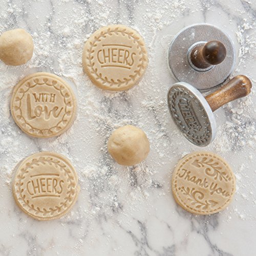 Foto 2 | Sellos para Galletas Nordic Ware Greetings de Aluminio Fundido Con Madera - Venta Internacional