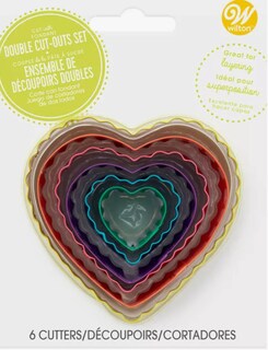 Foto 1 | Wilton Cortadores Corazones Colores 6 Piezas