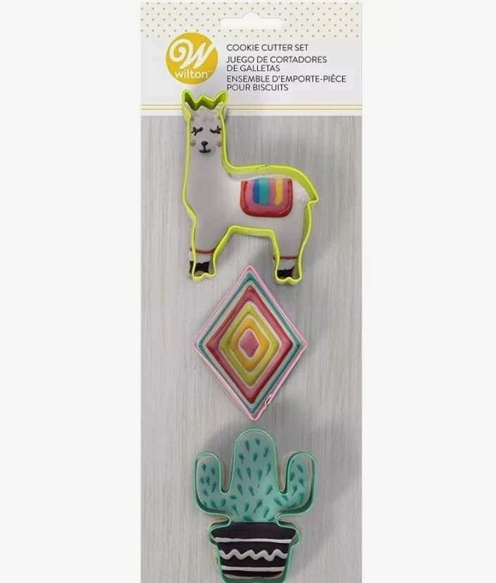 Foto 2 pulgar | Wilton Kit Cortadores Galleta Llama Cactus 3 Pz.