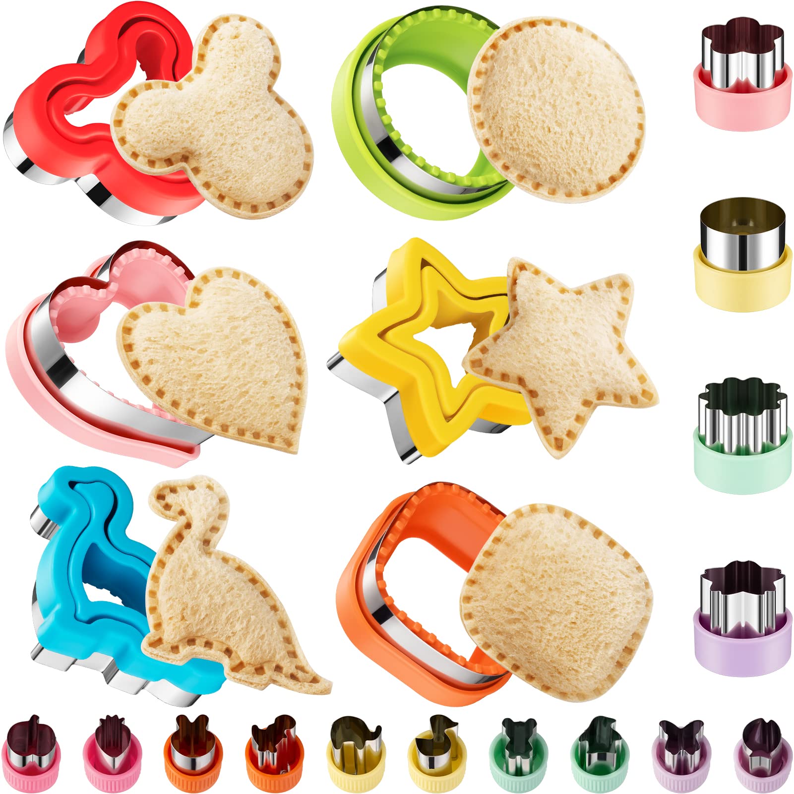 Foto 2 pulgar | Set De Cortador Y Sellador De Sándwiches Tiblue, 20 Piezas, Para Niños - Venta Internacional.