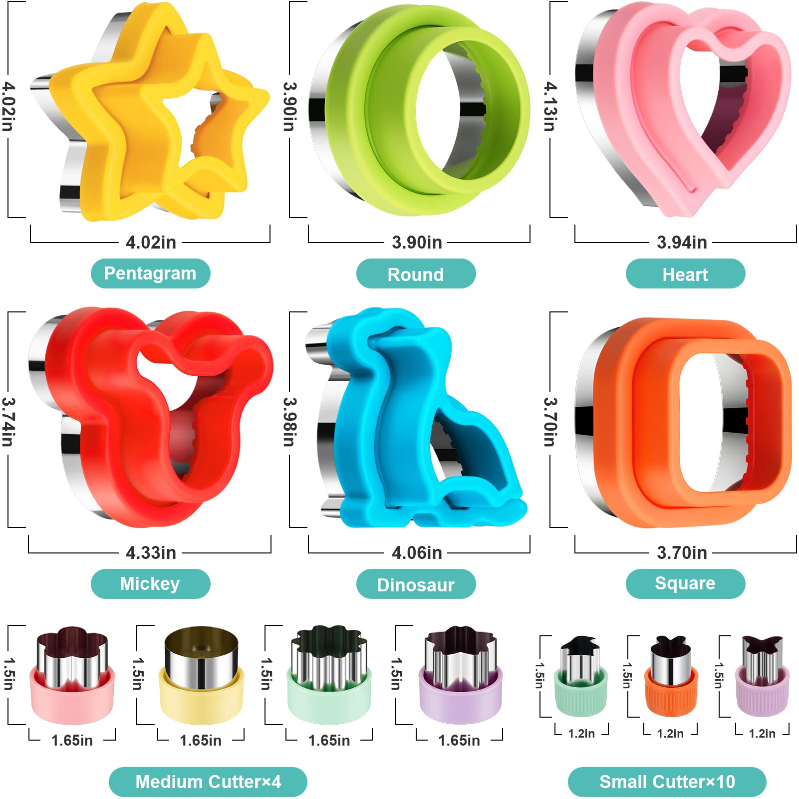 Foto 2 | Set De Cortador Y Sellador De Sándwiches Tiblue, 20 Piezas, Para Niños - Venta Internacional.