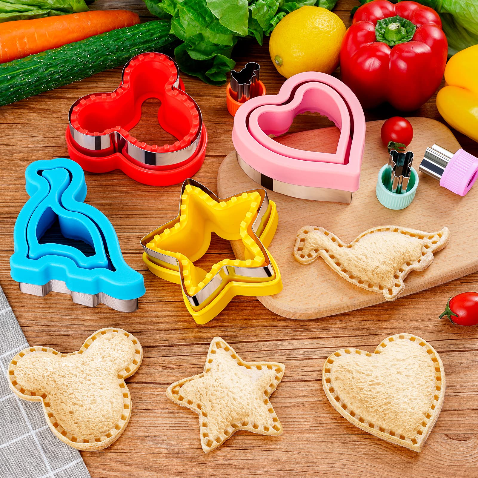 Foto 5 pulgar | Set De Cortador Y Sellador De Sándwiches Tiblue, 20 Piezas, Para Niños - Venta Internacional.
