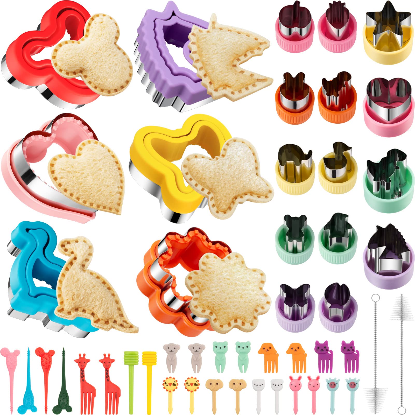 Foto 2 pulgar | Set De Cortador Y Sellador De Sándwiches Tiblue, 48 Piezas, Para Niños, Con Formas - Venta Internacional.